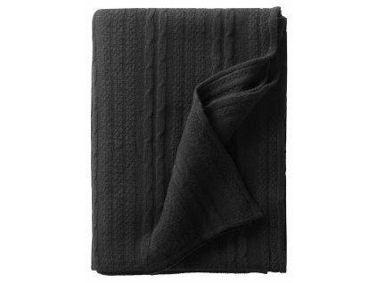 Vlněný pléd Bergen černý