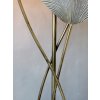 Stojací lampa se stínidly ve tvaru spletených listů mosaz