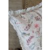Povlak na polštář ve stylu vintage smetanový s květy