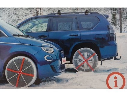 Snehové textilné retaze na osobné vozidlá - velkosť 3