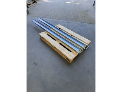 Predlženie nosných vidlíc na vidlice 100x40 mm s dĺžkou 2000 mm , s otvorenou spodnou časťou