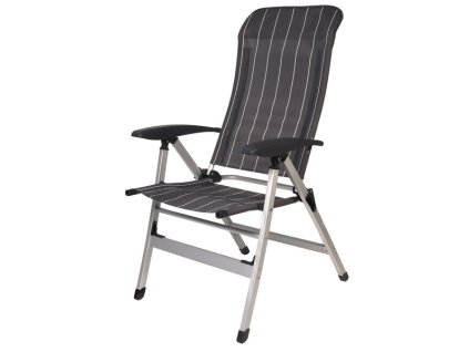 Camp4 Křeslo na kempování Colima - Antracit/bíle pruhované
