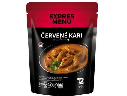 Červené kari s kuřetem