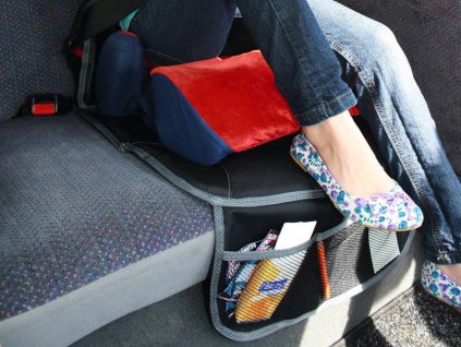 Sedací potah s organizérem, černý