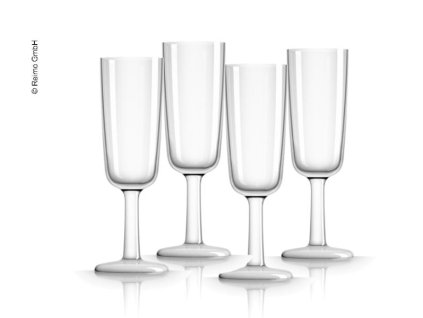Plastikové sektové sklenice bílé 180 ml, 4ks
