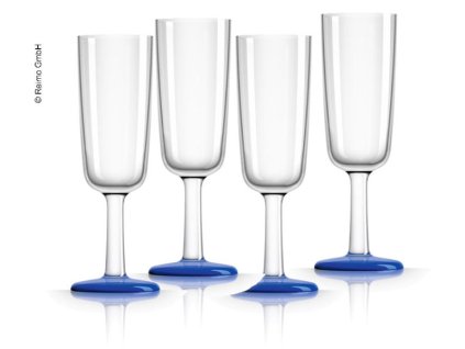 Plastikové šampaňské sklenice 4 kusy