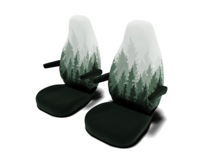 Potah sedadla Magic Forest (Typ Fiat Ducato, Jumper, Boxer >2014 (4 područky), Velikost Řidič a spolujezdec)