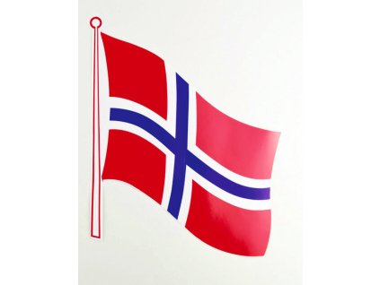 Sada samolepek s vlajkou Norsko