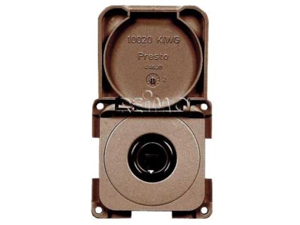 Zásuvka Presto 12V malá (Barva Hnědá)