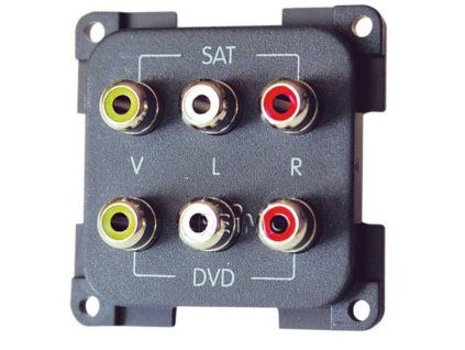 Zásuvka AV-Audio (Barva Šedá)