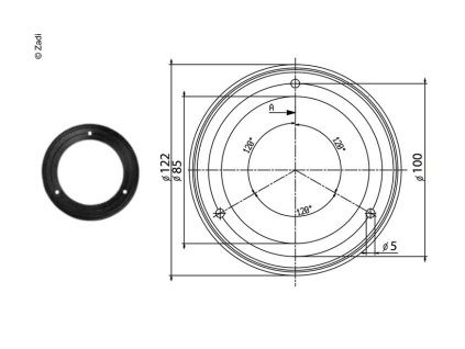 Gumová těsnění pro filtr 123x84mm černé