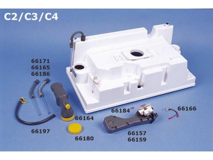 Vypouštěcí trubka PP-kazeta pravoúhlá