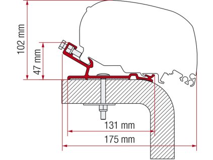 Adaptér F80/F65 (Rozměr 550cm)