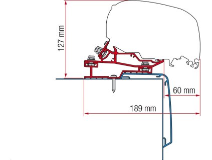 Adaptér F80/F65 (Rozměr 340cm)