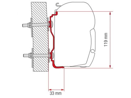 Adaptér Hymer Kit (Rozměr 300cm)