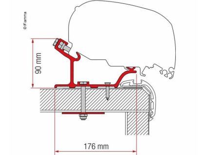 Adaptér F65 a F80 (Rozměr 340cm)