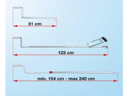 Fiamma Klika markýzy 123 cm