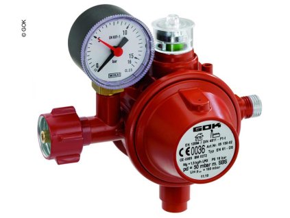 Regulátor plynu EN61-DS 1,5kg/h 29mbar KLF x G1/4LH-KN TAE UEDS Man