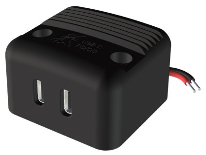 Power USB-C Aufbau-Doppelsteckdose