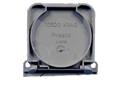 Klappdeckel pro vestavnou zásuvku 230V šedý