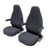 Potah sedadla Dark Grey (Typ Fiat Ducato, Jumper, Boxer >2014 (4 područky), Velikost Řidič a spolujezdec)