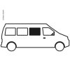 Posuvné okno VW Crafter (Typ Přední pravé (1492x713mm))
