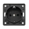 Zásuvka Schuko černá