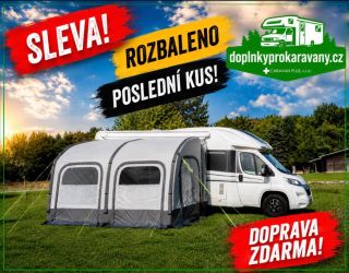 🚐 SLEVA na STAN Ponza Air! 👉 Rozbaleno • poslední kus skladem • doprava ZDARMA! Chceš více prostoru a pohodlí u karavanu?...