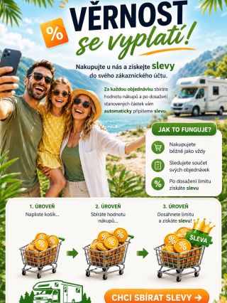 🎉 VĚRNOST SE VYPLATÍ! 🎉 Nakupujte u nás a získejte slevy přímo do svého zákaznického účtu. 🛒💚 Za každou objednávku sbíráte...