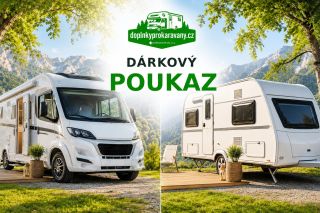 🎁 Darujte radost z cestování! 🚐✨ Nevíte, čím potěšit milovníka karavaningu? S naším dárkovým poukazem si obdarovaný vybere...