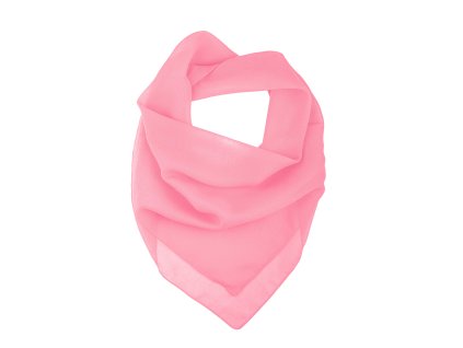 Dámský šátek letní růžový jednobarevný  440001 38