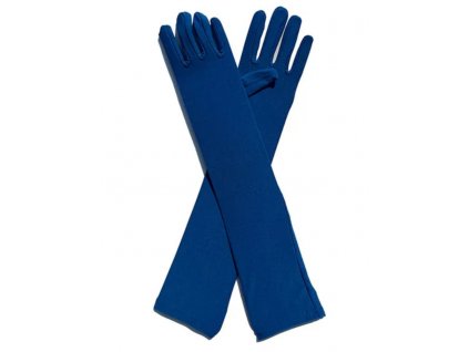 Společenské saténové rukavice dlouhé 45 cm