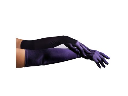 modrofialový satén 53cm