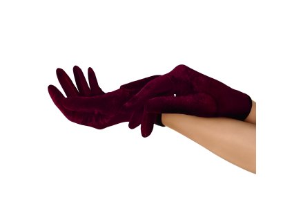 Společenské rukavice sametové krátké 20 cmvinova