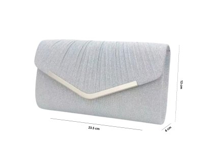 Kabelka - psaníčko stříbrné