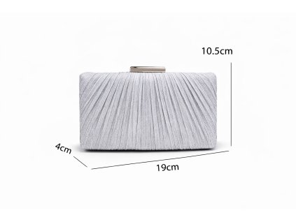 Kabelka - psaníčko stříbrné