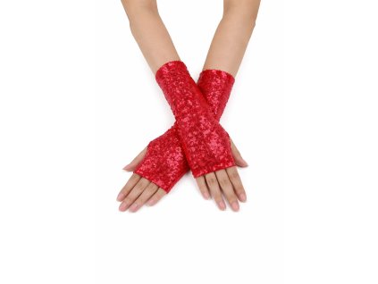 Flitrové rukavice bez prstů