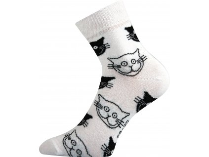 ponožky Xantipa 45 (Barva mix, Obrázek kočky, magenta, Velikost 26-28 (39-42))