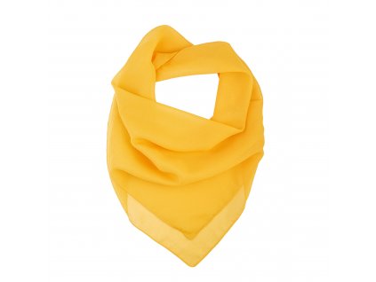 Dámský šátek letní sítě žlutý jednobarevný  440001 20