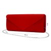 Kabelka - psaníčko sametová červená