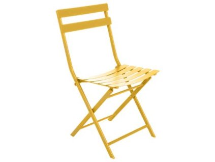 Kovová židle Greensboro - žlutá