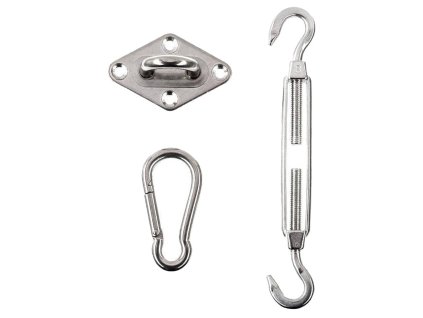 Fixační set k stínícím plachtám