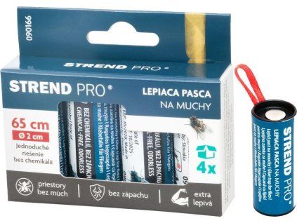 Mucholapka Strend Pro, na mouchy, lepový pás, bal. 4ks