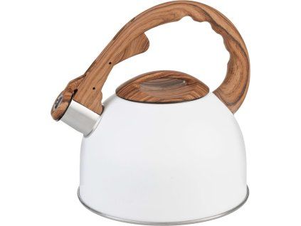 Čajník MagicHome, pískací, bílý, 2500 ml