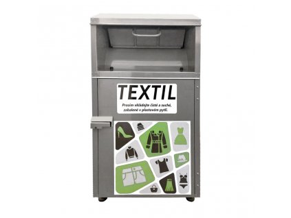 320 76022 Kontejner na textil šedý polep