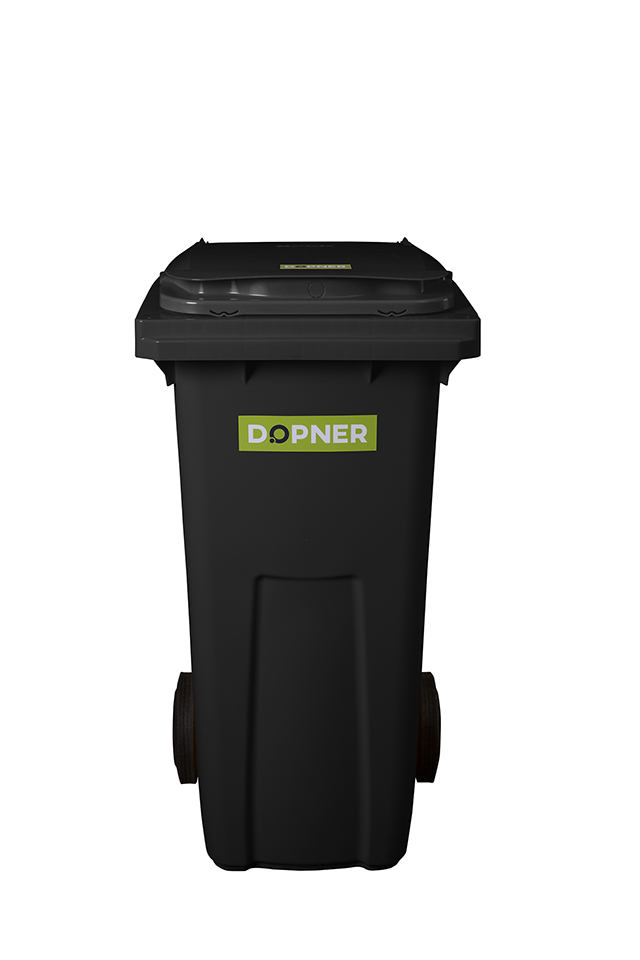 Plastová popelnice DOPNER 120 l - černá