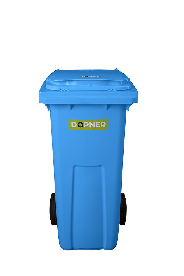 Plastová popelnice DOPNER 120 l - modrá