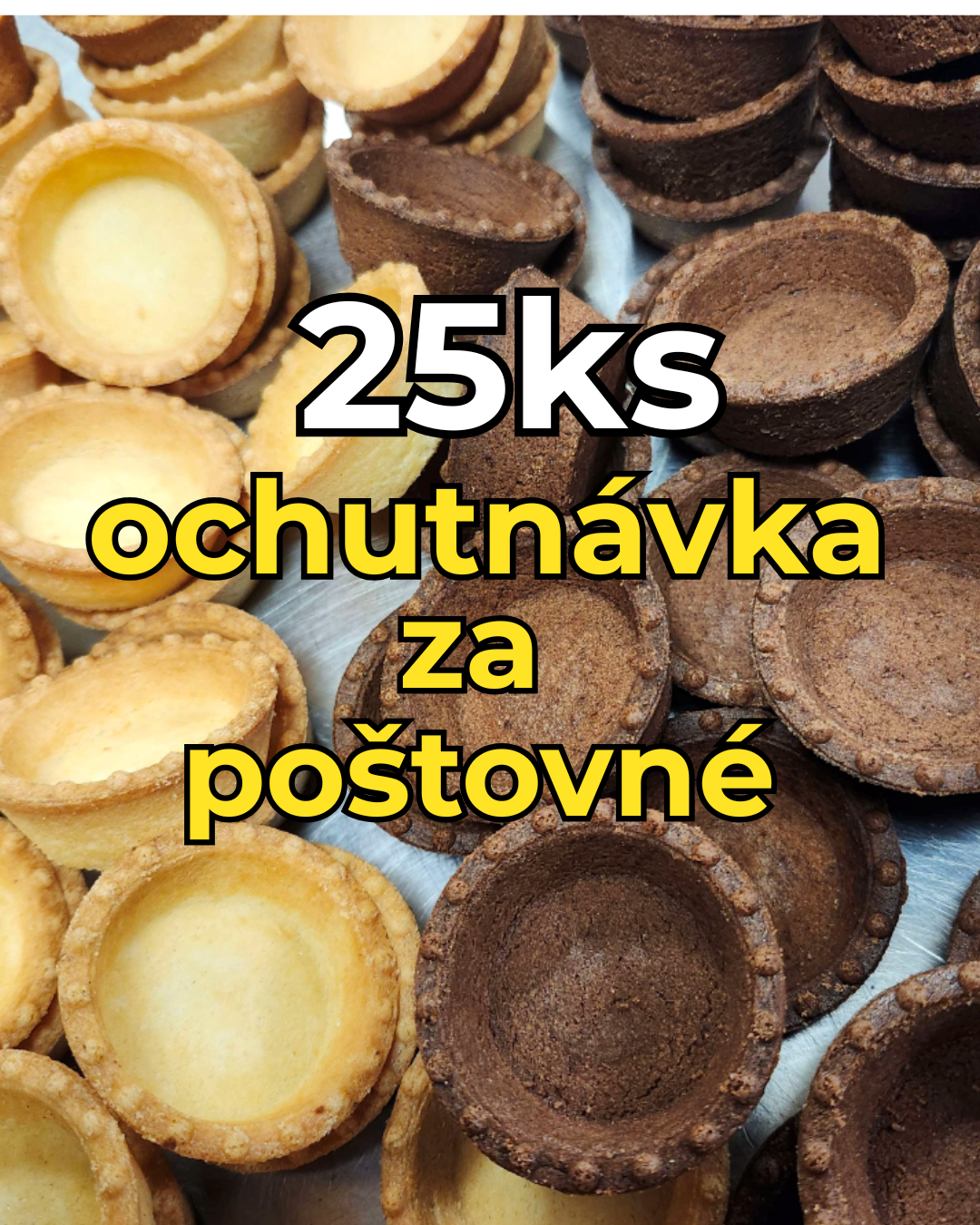 Tartaletky 25ks MIX Vzorka