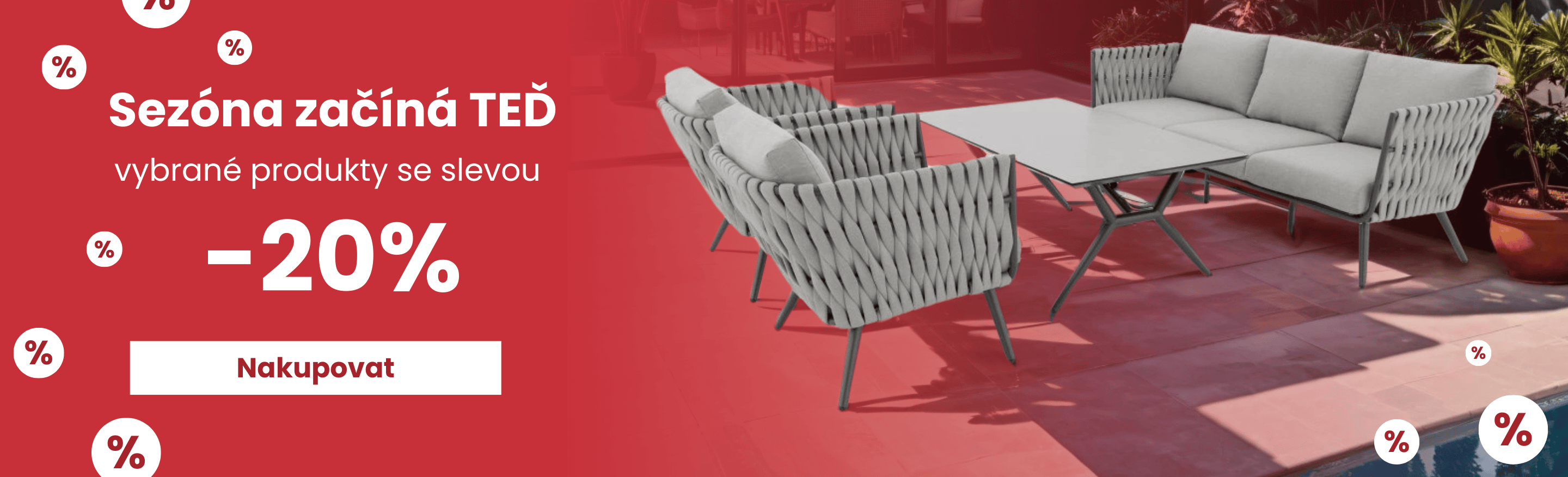 Zahradní sezóna 20%