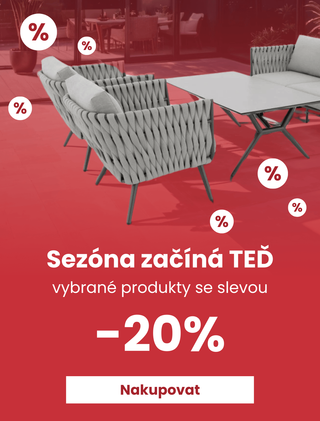 Zahradní sezóna 20%